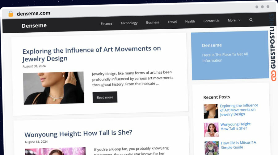 Publish Guest Post on denseme.com