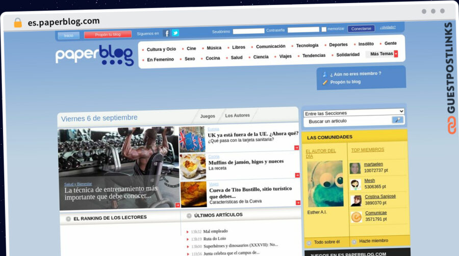 Publish Guest Post on es.paperblog.com