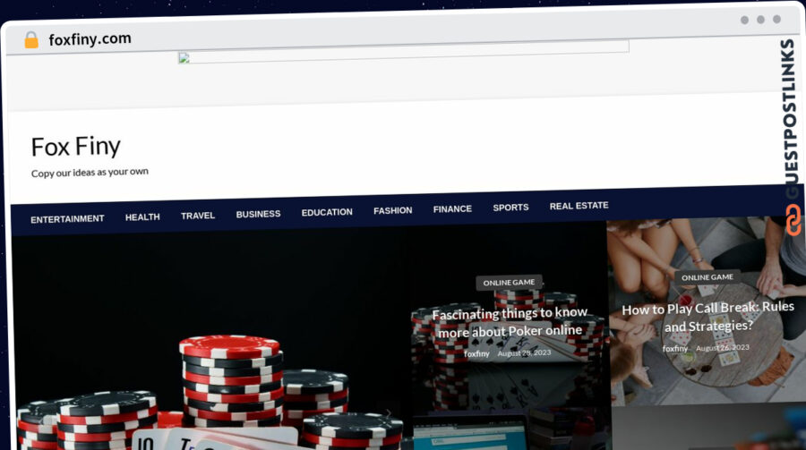 Publish Guest Post on foxfiny.com