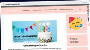 Publish Guest Post on geburtstagseite.de