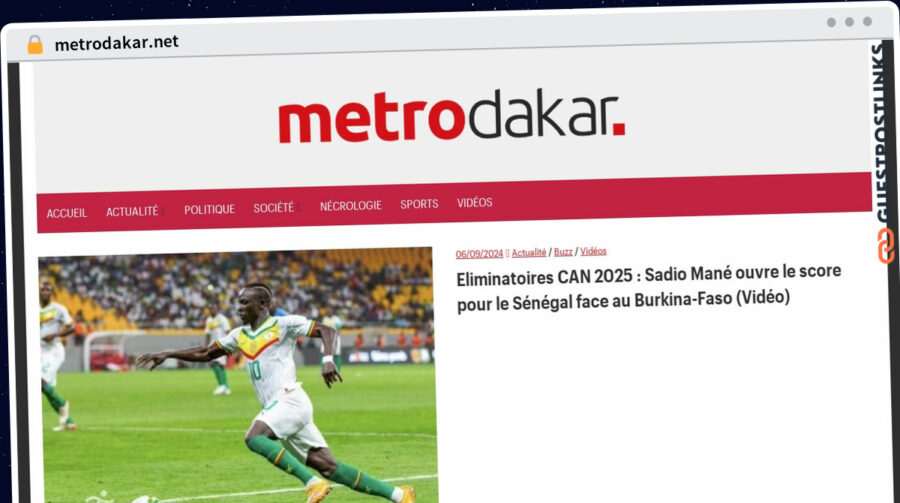 Publish Guest Post on metrodakar.net