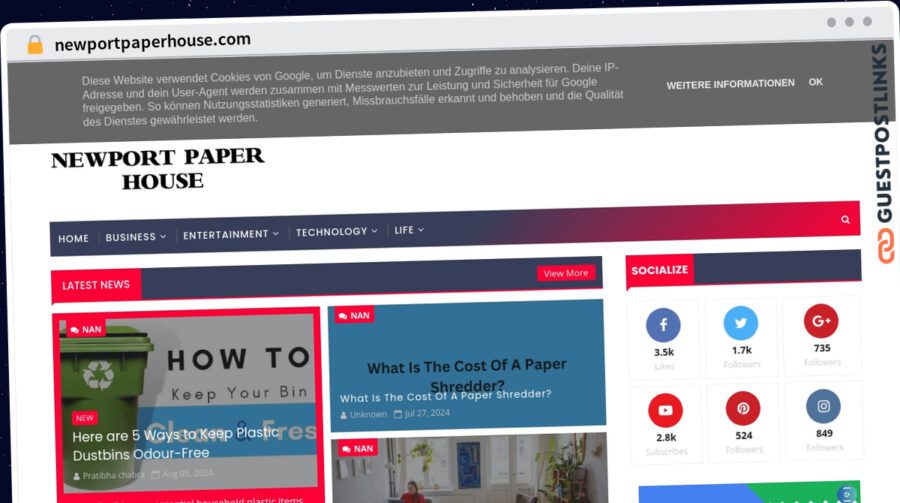 Publish Guest Post on newportpaperhouse.com