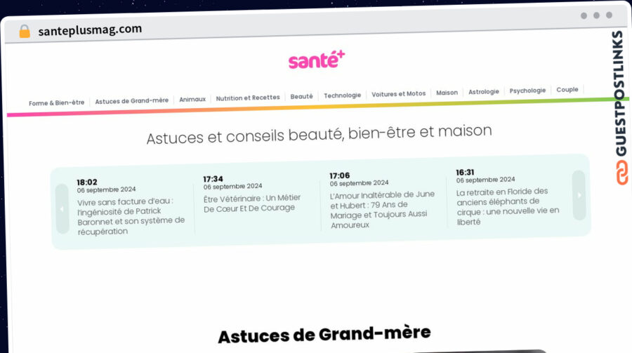 Publish Guest Post on santeplusmag.com