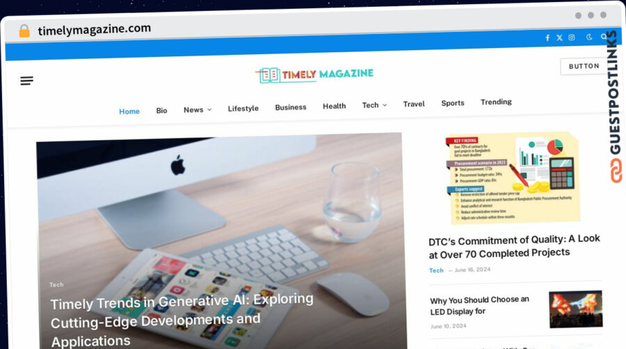 Publish Guest Post on timelymagazine.com