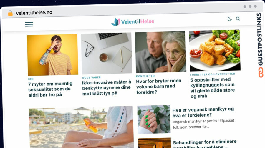 Publish Guest Post on veientilhelse.no