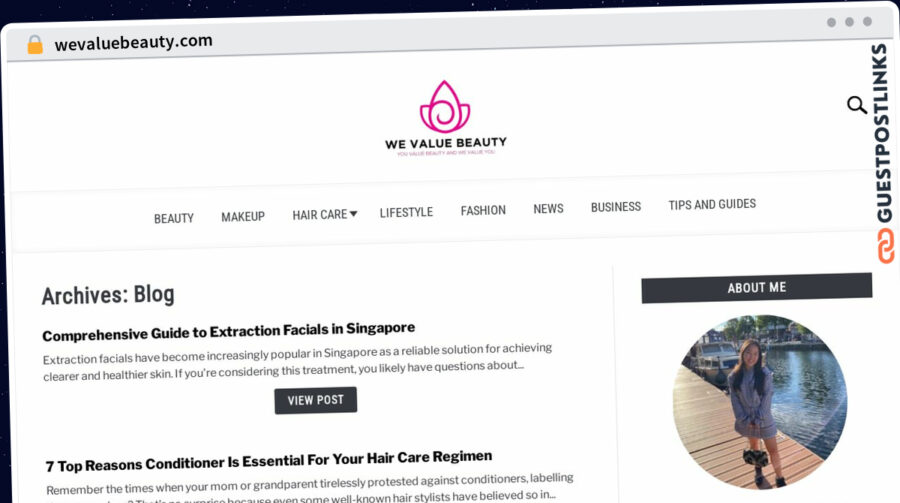 Publish Guest Post on wevaluebeauty.com