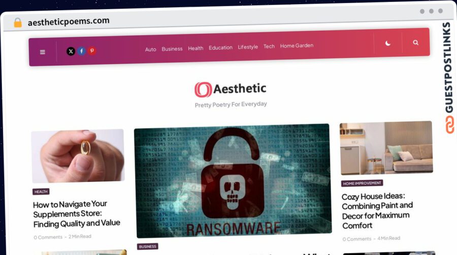 Publish Guest Post on aestheticpoems.com