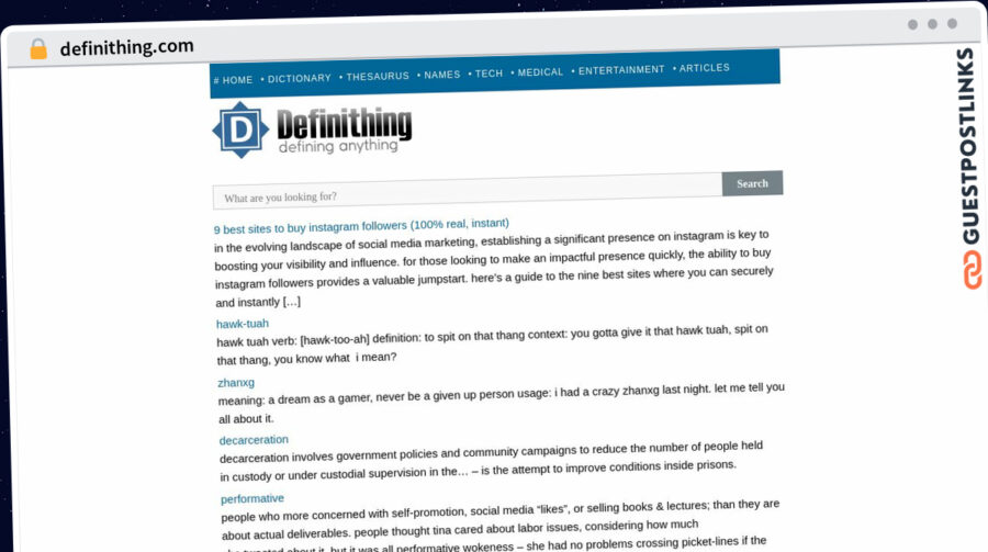 Publish Guest Post on definithing.com