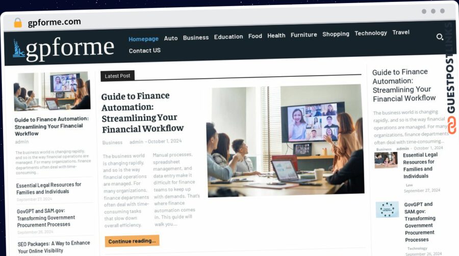 Publish Guest Post on gpforme.com