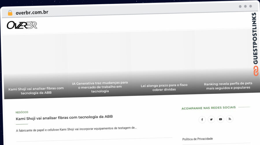 Publish Guest Post on overbr.com.br