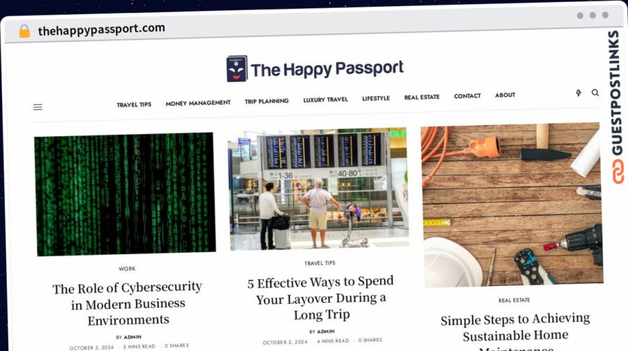 Publish Guest Post on thehappypassport.com