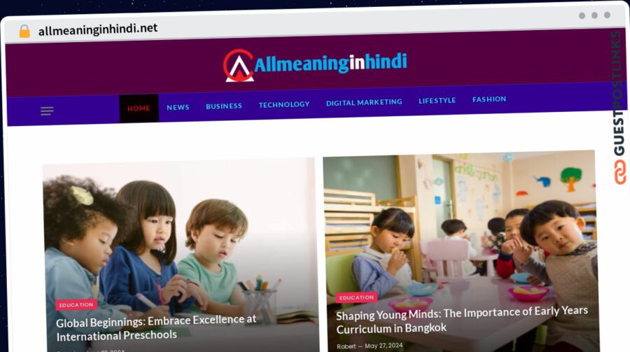 Publish Guest Post on allmeaninginhindi.net