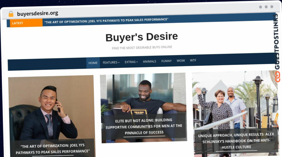 Publish Guest Post on buyersdesire.org