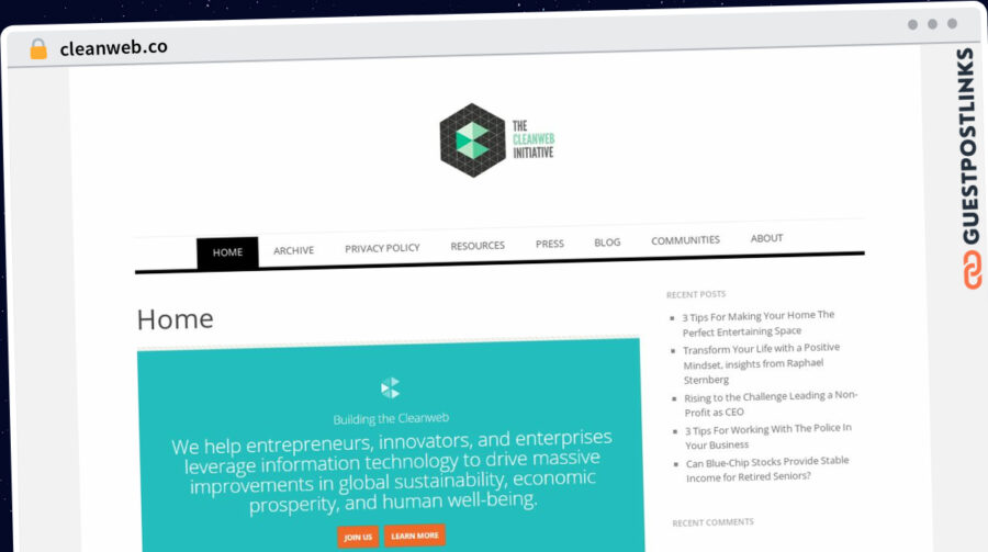 Publish Guest Post on cleanweb.co