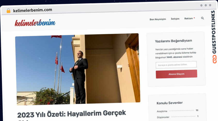 Publish Guest Post on kelimelerbenim.com