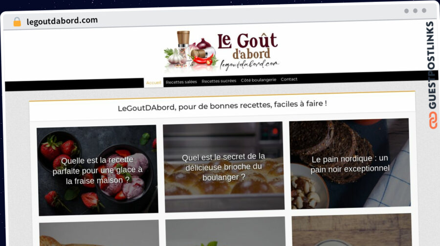 Publish Guest Post on legoutdabord.com