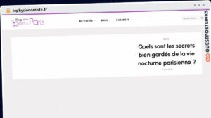 Publish Guest Post on lephysionomiste.fr