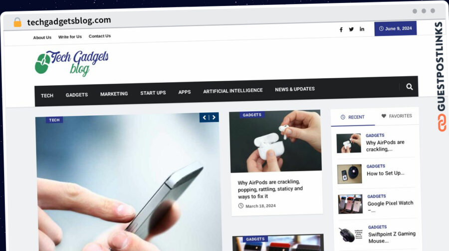 Publish Guest Post on techgadgetsblog.com