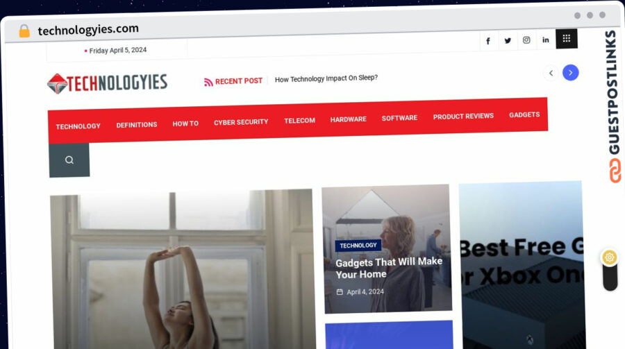 Publish Guest Post on technologyies.com