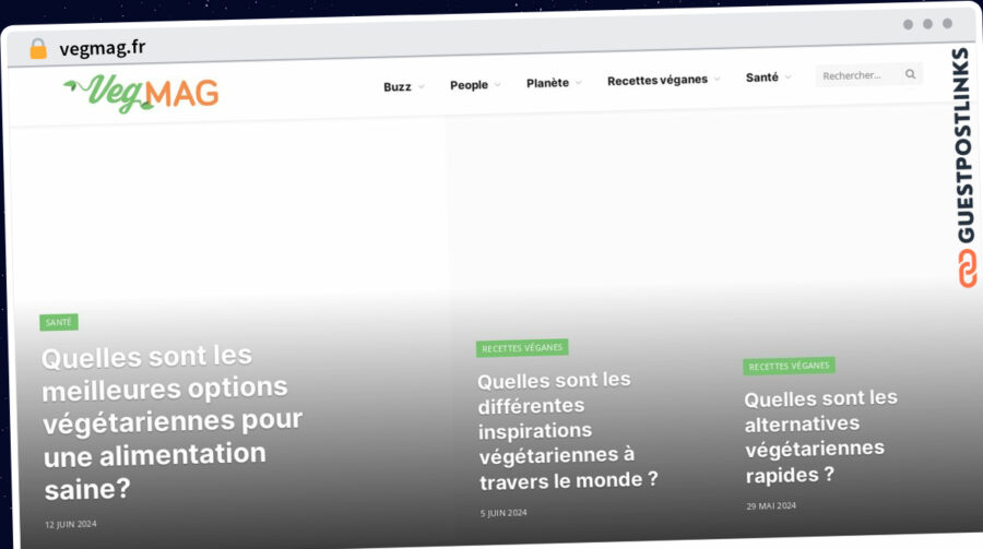 Publish Guest Post on vegmag.fr
