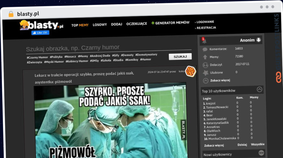 Publish Guest Post on blasty.pl