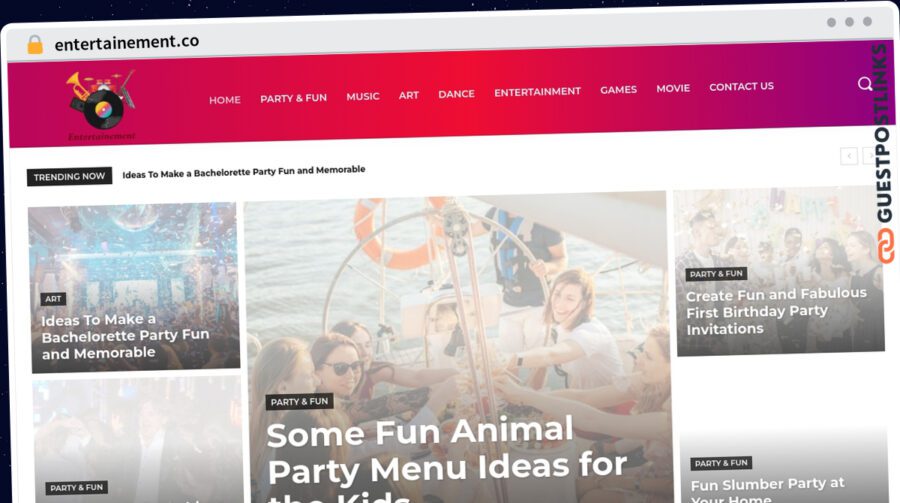 Publish Guest Post on entertainement.co