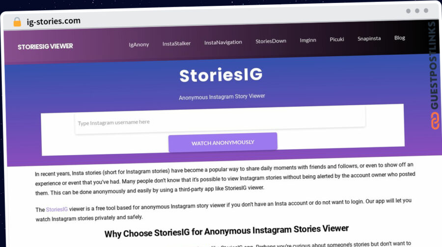 Publish Guest Post on ig-stories.com