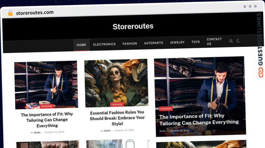 Publish Guest Post on storeroutes.com