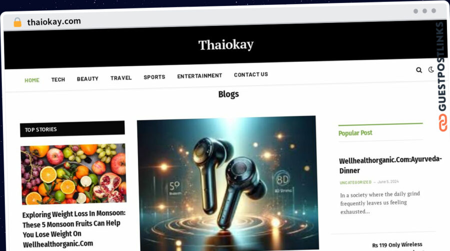 Publish Guest Post on thaiokay.com