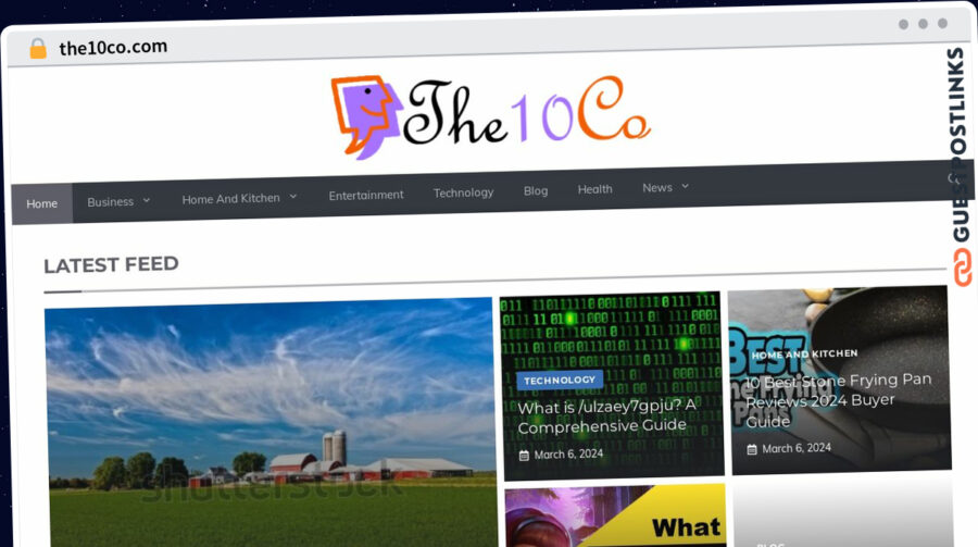 Publish Guest Post on the10co.com