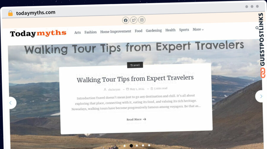 Publish Guest Post on todaymyths.com