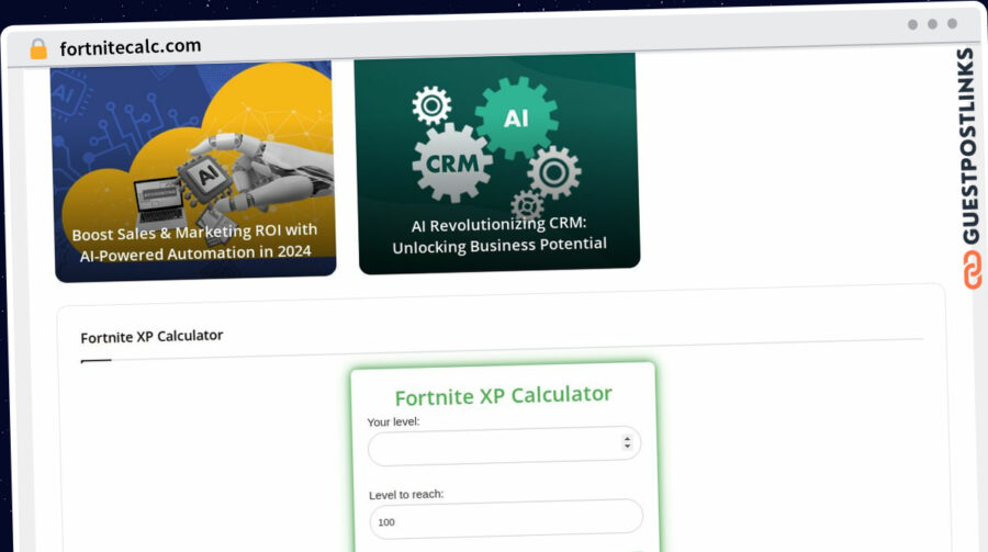 Publish Guest Post on fortnitecalc.com