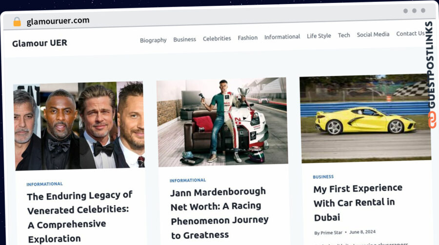 Publish Guest Post on glamouruer.com