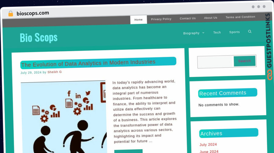 Publish Guest Post on bioscops.com