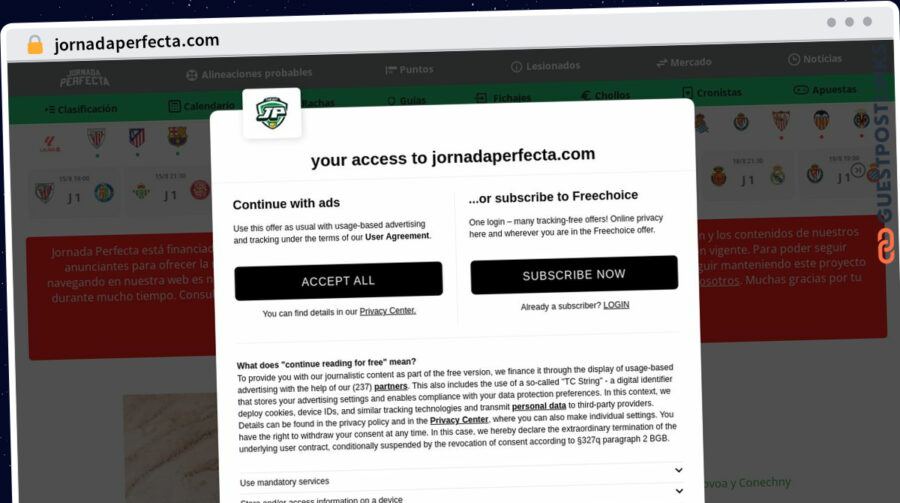 Publish Guest Post on jornadaperfecta.com