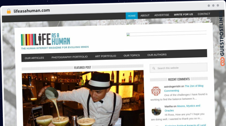 Publish Guest Post on lifeasahuman.com