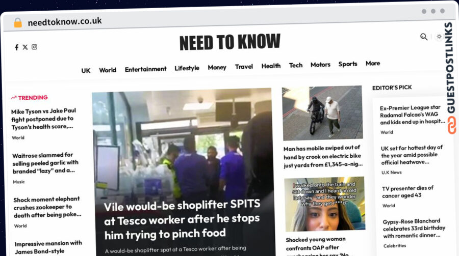 Publish Guest Post on needtoknow.co.uk