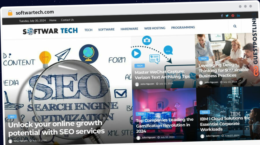 Publish Guest Post on softwartech.com