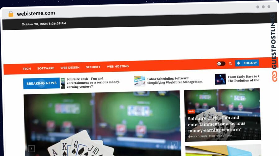 Publish Guest Post on webisteme.com