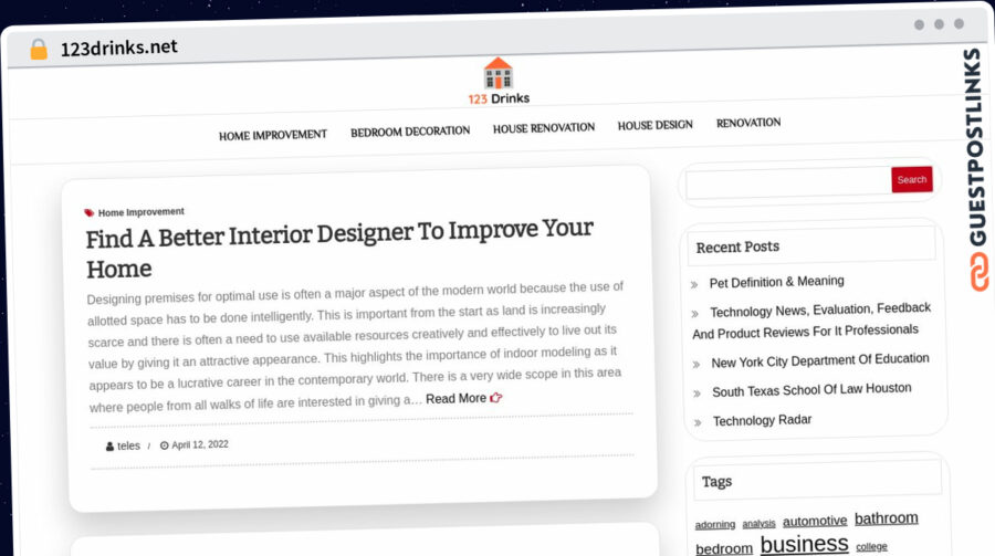 Publish Guest Post on 123drinks.net