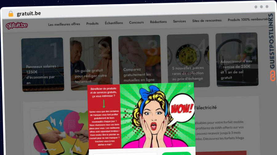 Publish Guest Post on gratuit.be