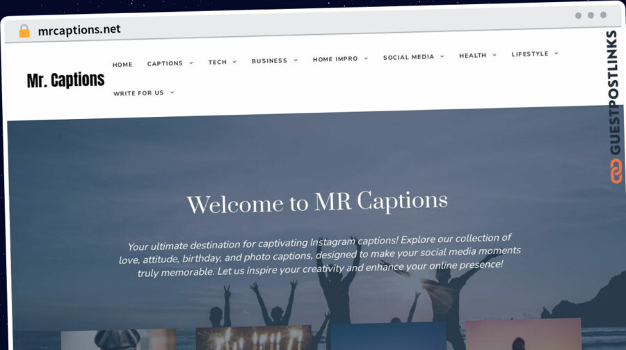 Publish Guest Post on mrcaptions.net