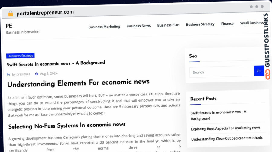 Publish Guest Post on portalentrepreneur.com