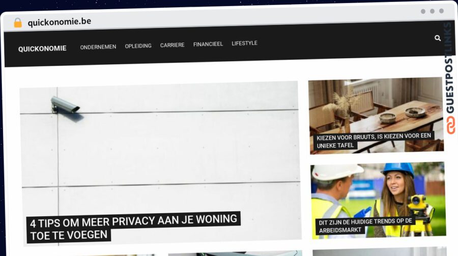 Publish Guest Post on quickonomie.be