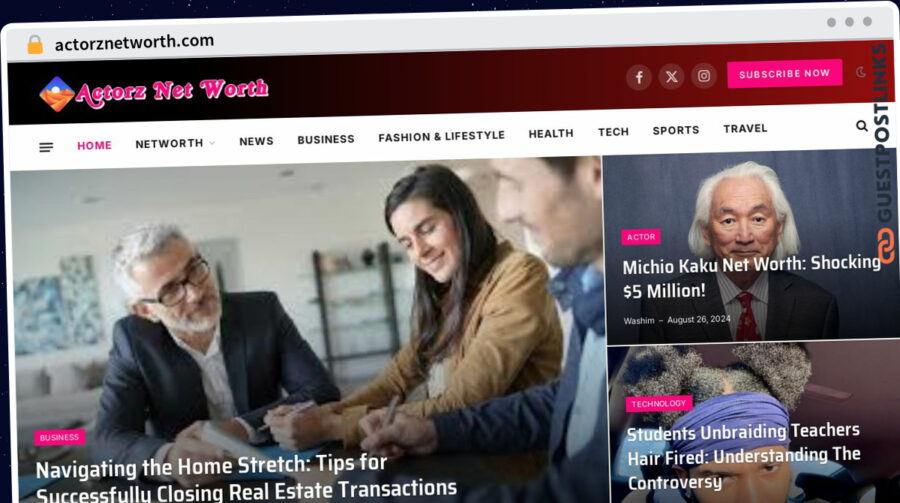 Publish Guest Post on actorznetworth.com