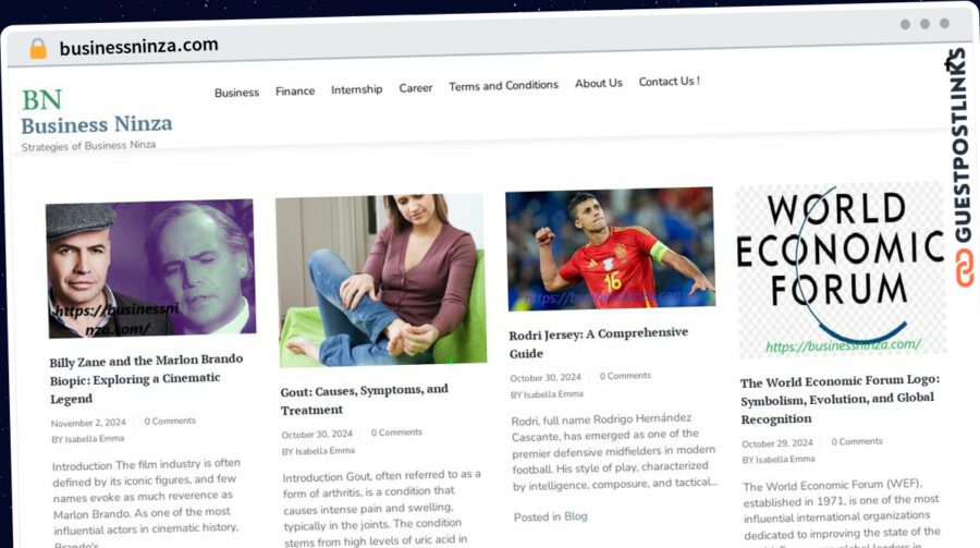Publish Guest Post on businessninza.com