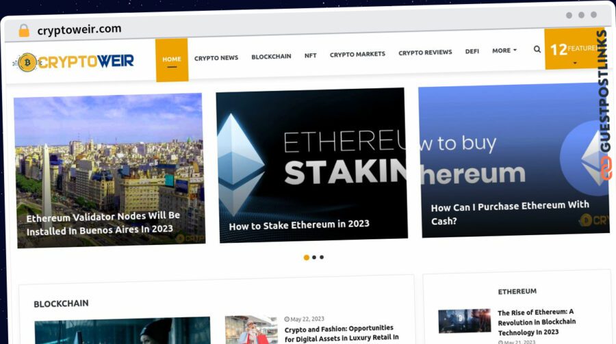 Publish Guest Post on cryptoweir.com