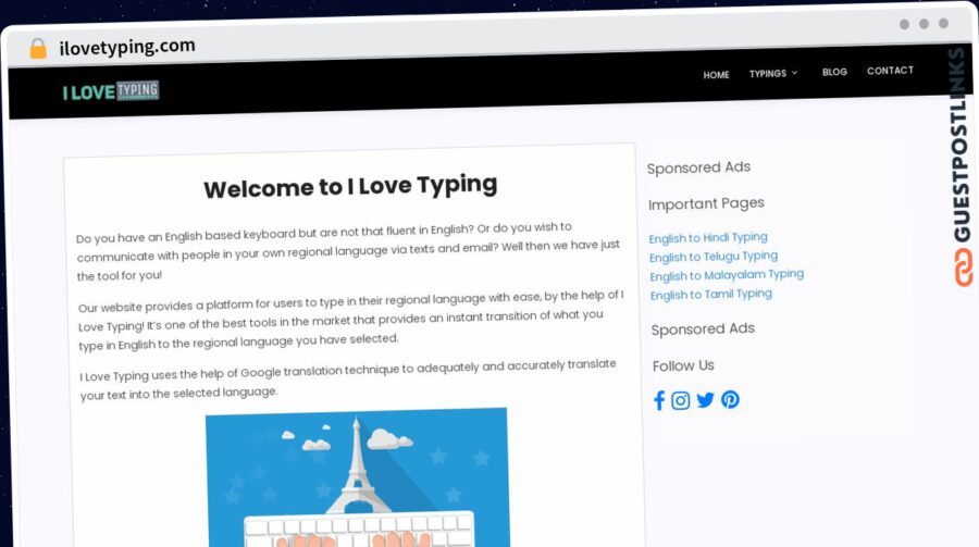 Publish Guest Post on ilovetyping.com