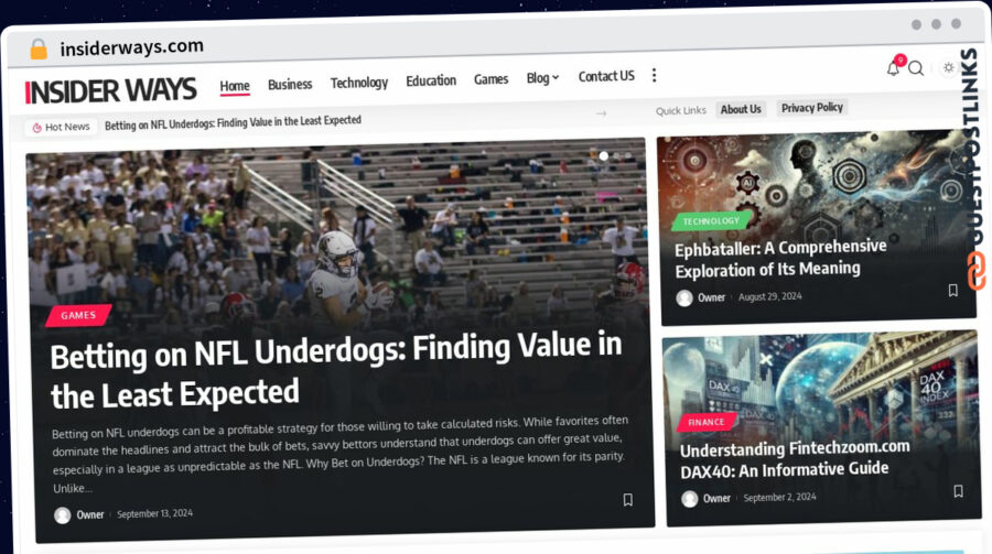 Publish Guest Post on insiderways.com