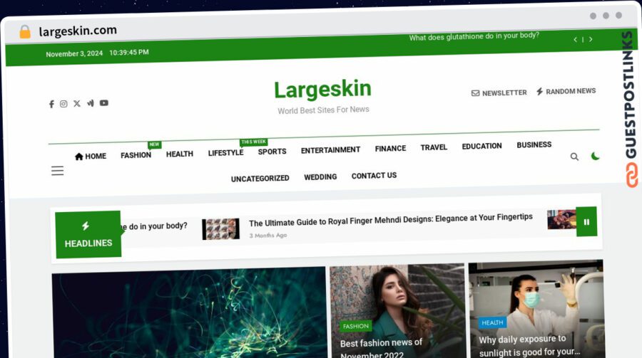 Publish Guest Post on largeskin.com